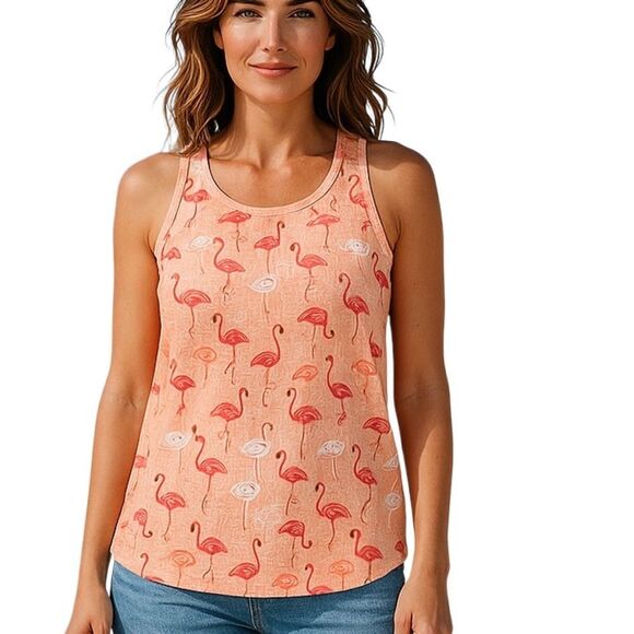 Croft & Barrow Intimates Flamingo Tank - Picture 1 of 4